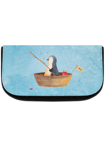 Mr. & Mrs. Panda Kosmetiktasche Pinguin Angelboot ohne Spruch in Eisblau