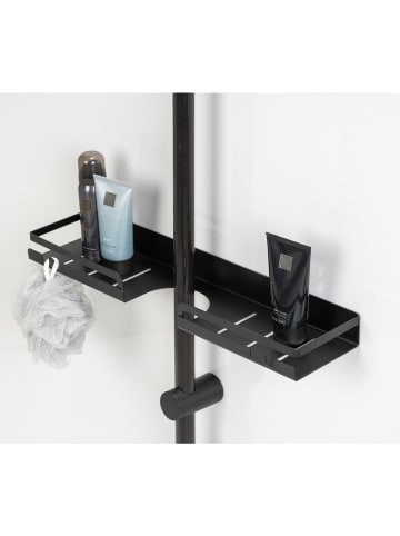 Wenko Turbo-Loc® Duschstangencaddy Altarella L, Schwarz, Turbo-Loc® Duschstangencaddy Mod. Altarella L, Schwarz in Schwarz