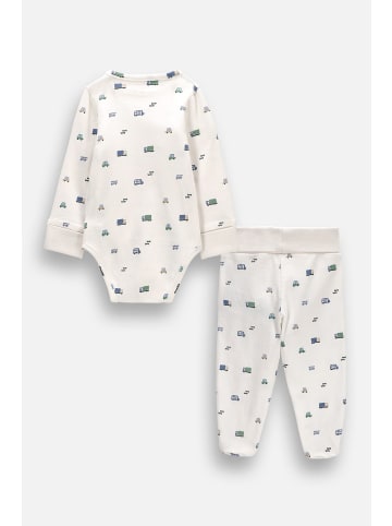 Coccodrillo Baumwoll-Babyset in ecru