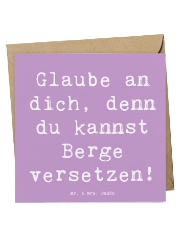 Mr. & Mrs. Panda Geschenkkarte Spruch Selbstvertrauen stärken mi... in Lavendeltraum