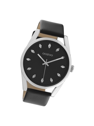 Oozoo Analog-Armbanduhr Oozoo Timepieces schwarz groß (ca. 45mm)