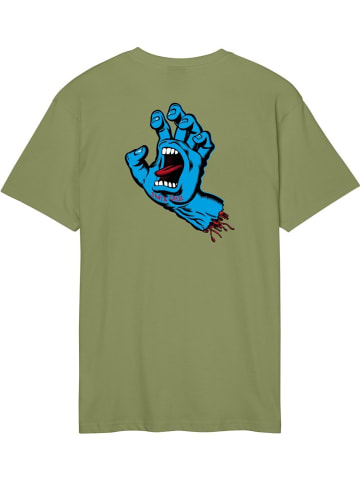 Santa Cruz T-Shirt "Screaming Hand Chest T-Shirt" in Grün