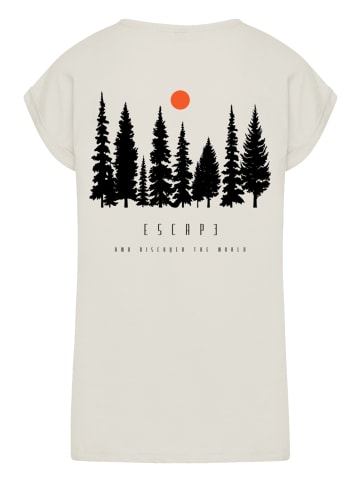 F4NT4STIC Extended Shoulder T-Shirt Escape Discover the World Forest in Whitesand