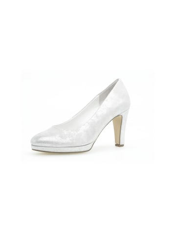 Gabor Fashion Plateau Pumps in Silber