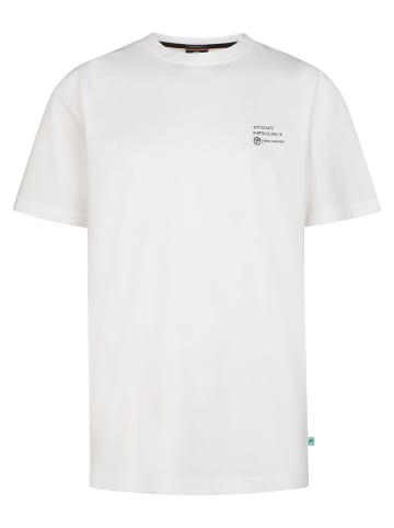 Petrol Industries T-Shirt mit Rückenprint Arena in Weiß