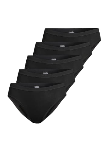 Conta Midi Slip Feinripp in Schwarz