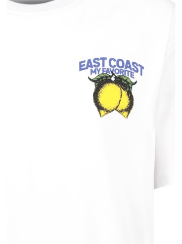 Sublevel Kurzarm T-Shirt Fruit Print Rundhals Basic in Weiß-3