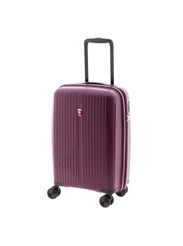 Gladiator 5000 4 Rollen Kabinentrolley 55 cm mit Dehnfalte maroon
