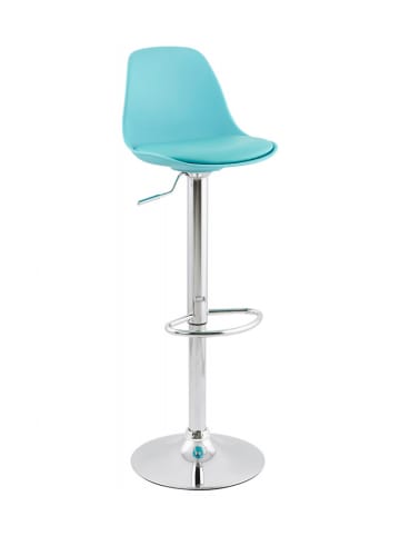 KADIMA DESIGN Verstellbarer Barhocker aus Kunststoff | Minimalistisches Design in Türkis
