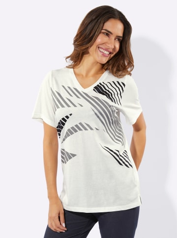 Sieh an! Freizeitshirt in ecru-bedruckt