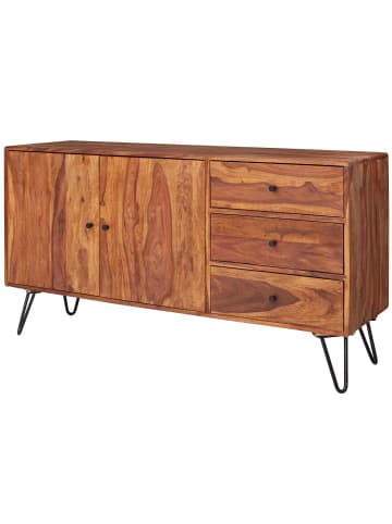 KADIMA DESIGN Sheesham Sideboard, 145x75x40 cm, Landhausstil