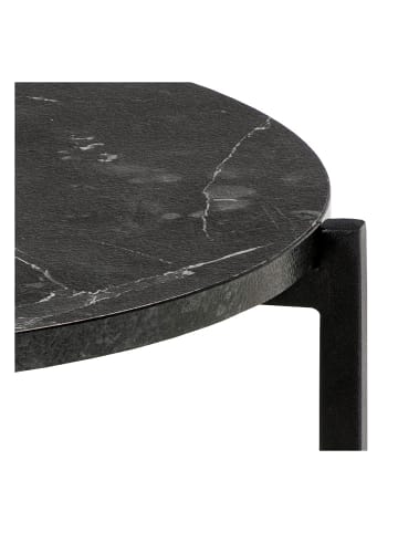 ebuy24 Ecktisch Lamoine Schwarz 40 x 40 cm