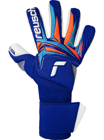 Reusch Torwarthandschuhe Attrakt Gold X NC Gravity in 4126 sharp blu/wht/shock orng