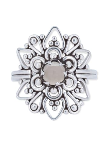 mantraroma 925er Silber - Ringe mit Rosenquarz