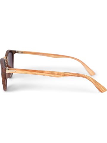 styleBREAKER Sonnenbrille in Braun-Gold / Braun Verlauf