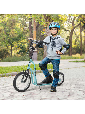 HOMCOM Kinderscooter in Blau 135L x 58B x 88H cm