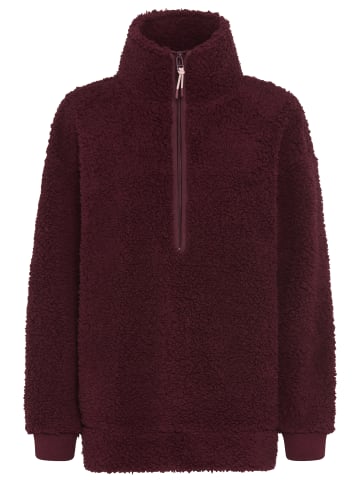 Laura Scott Fleecepullover in bordeaux