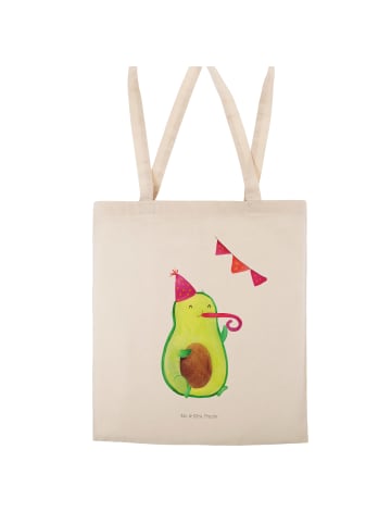 Mr. & Mrs. Panda Tragetasche Avocado Party Zeit ohne Spruch in Creme