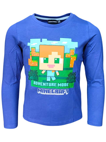 Minecraft Langarmshirt Minecraft  Alex in Blau