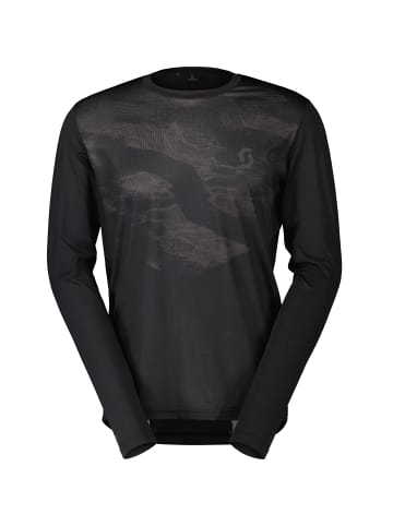 SCOTT Langarmshirt Trail Flow in black-dark grey