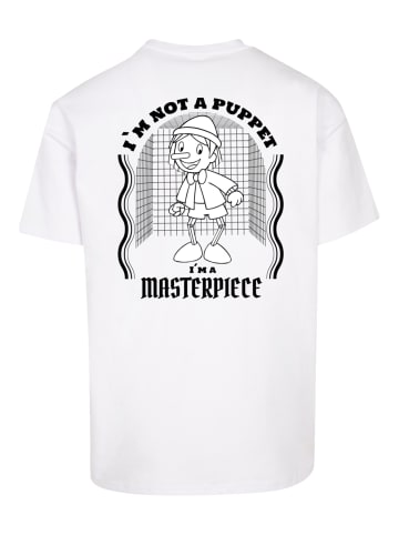 F4NT4STIC Heavy Oversize T-Shirt Pinocchio Heroes of Childhood in weiß