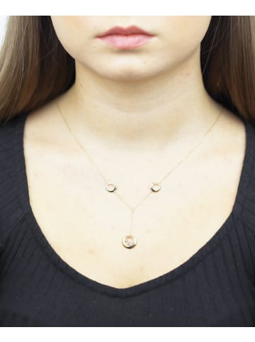 Diamant L'éternel Halskette aus 375 Gelbgold mit Diamant
