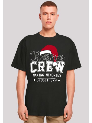 F4NT4STIC Premium Oversize T-Shirt Christmas Crew Weihnachten in schwarz