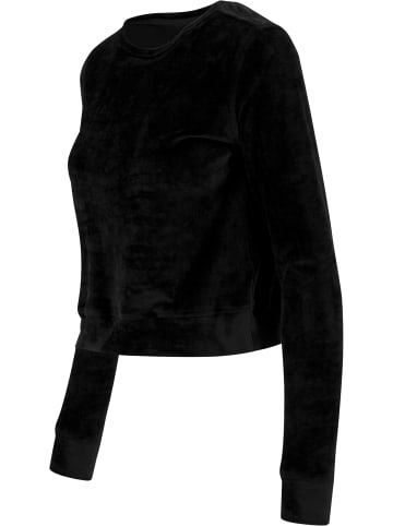 Urban Classics Urban Classics Damen Ladies Short Velvet Crew in black