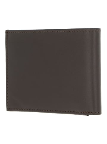 oxmox Leather Geldbörse RFID Schutz Leder 11 cm in braun-lizard 2.0