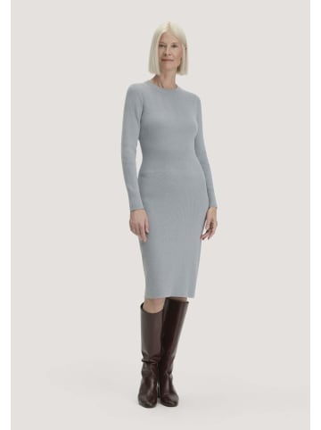 Hessnatur Hessnatur Strick Kleid Regular aus Bio-Baumwolle mit Bio-Merinowolle in nebelblau