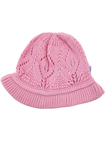 Aliap Babymütze Lochmuster in rosa/pink