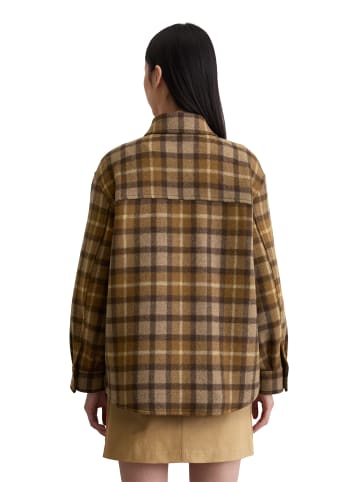 Marc O'Polo Kariertes Overshirt relaxed in Dark Brown