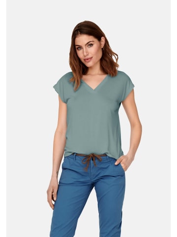 ONLY T-Shirt 'Free Life' in grün