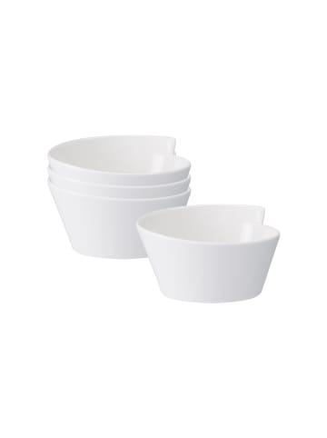 Villeroy & Boch 4er Set Reisschalen NewWave in Weiß 14 x 13 cm in weiß