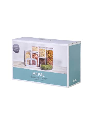 Mepal 7er Set Vorratsdosen Modula in weiß