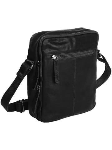 The Chesterfield Brand Wax Pull Up Umhängetasche Leder 19.5 cm schwarz
