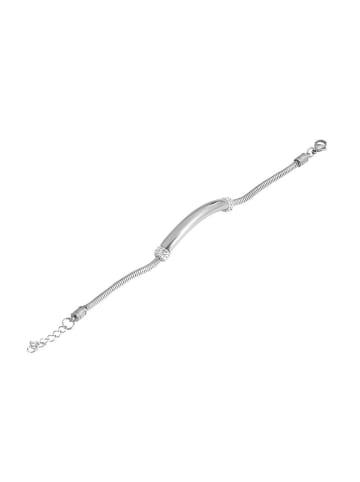 Adeliás Damen Armband aus Edelstahl 18+3 cm in silber