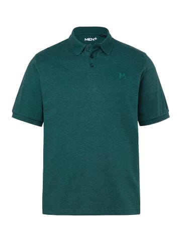 Men Plus Poloshirt in dschungel grün