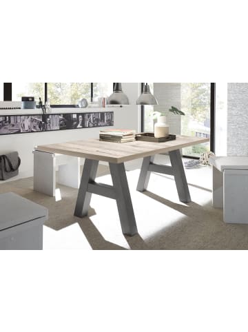 58 aufm Kessel ESSTISCH ausziehbar Elia 3 160 x 90 x 75 Esszimmertisch Graphit/Sandeiche