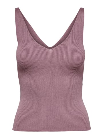 JACQUELINE de YONG Tank Top Oberteil JDYNANNA Shirt Pullover V-neck Ausschnitt in Violett