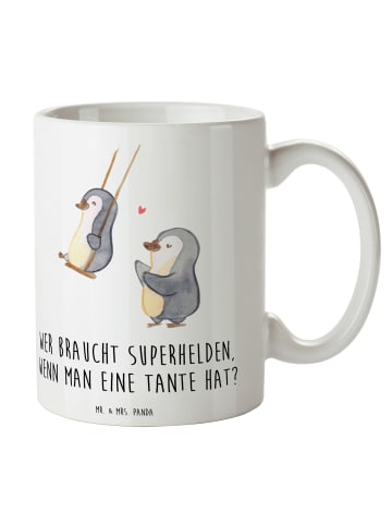 Mr. & Mrs. Panda Becher Lieblings-Tante mit Spruch in Weiß