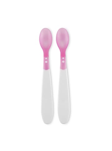BABY CARE Baby-Thermolöffel 2er Set in rosa