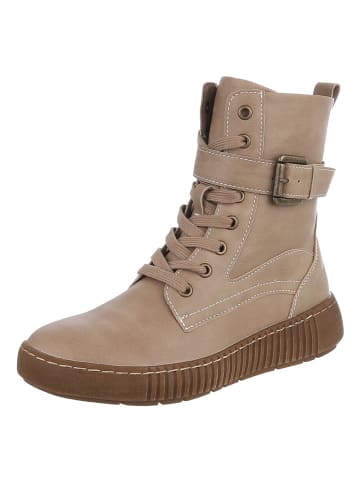 Ital-Design Stiefelette in Hellbraun