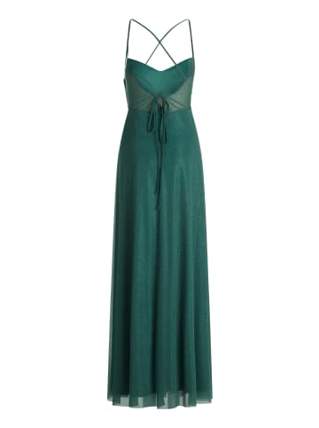 Vera Mont Abendkleid im Glitzer-Look in Green/Silver