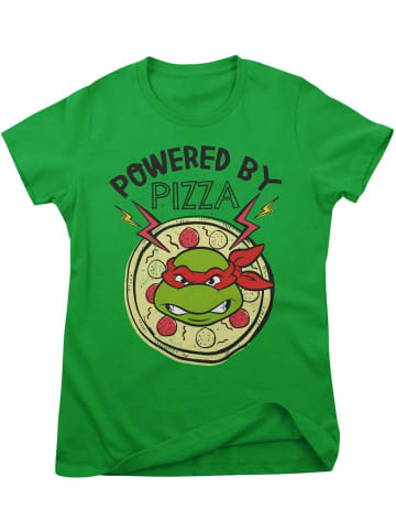 Teenage Mutant Ninja Turtles Shirt "Powered By Pizza Girly Tee" in Grün