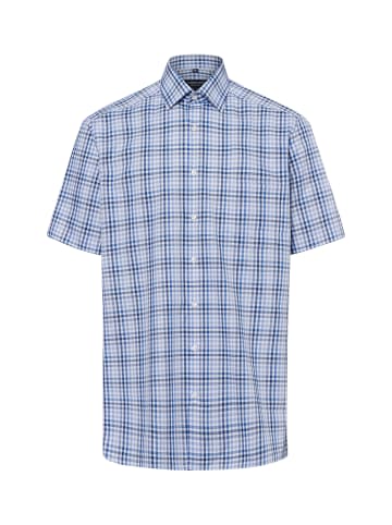 Andrew James Hemd - Bügelfrei in blau weiß