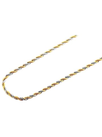 Adeliás Unisex Halskette – Kordelkette aus Edelstahl in silber