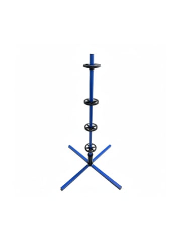 relaxdays Reifenständer in Blau – (B)66 x (H)131,5 x (T)66 cm