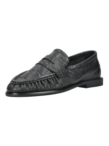 Pavement Slipper ELMIRA CROCO in Schwarz/Schwarz