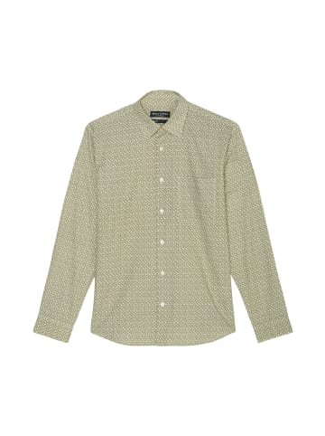 Marc O'Polo Hemd regular in multi/ linen white